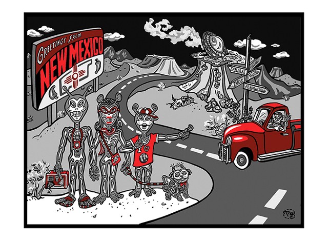 Greetings from New Mexico - Greeting Cards